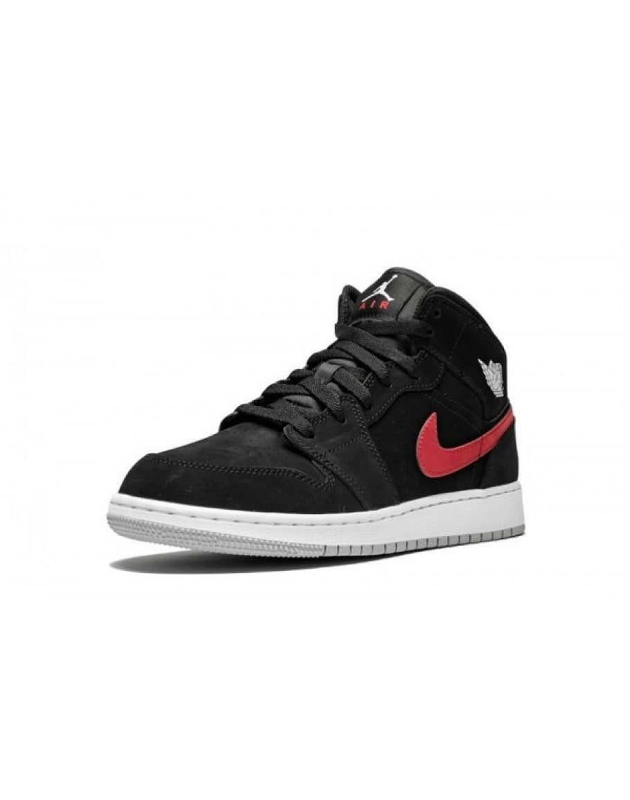 Air Jordan 1 Retro Mid GS 'Black University Red'