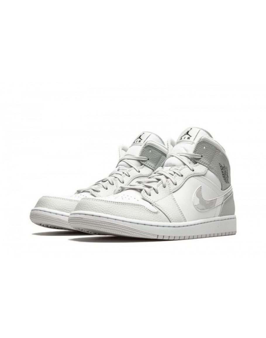 Air Jordan 1 Mid 'Swoosh Logo – Grey Camo'