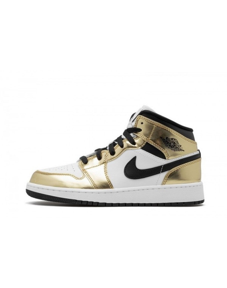 Air Jordan 1 Mid SE GS 'Metallic Gold'