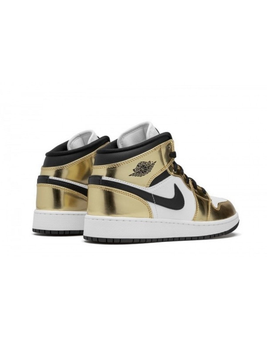 Air Jordan 1 Mid SE GS 'Metallic Gold'