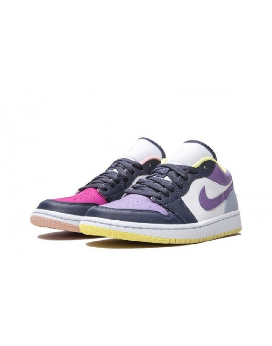 Wmns Air Jordan 1 Low SE 'Mismatched – Purple Magenta'