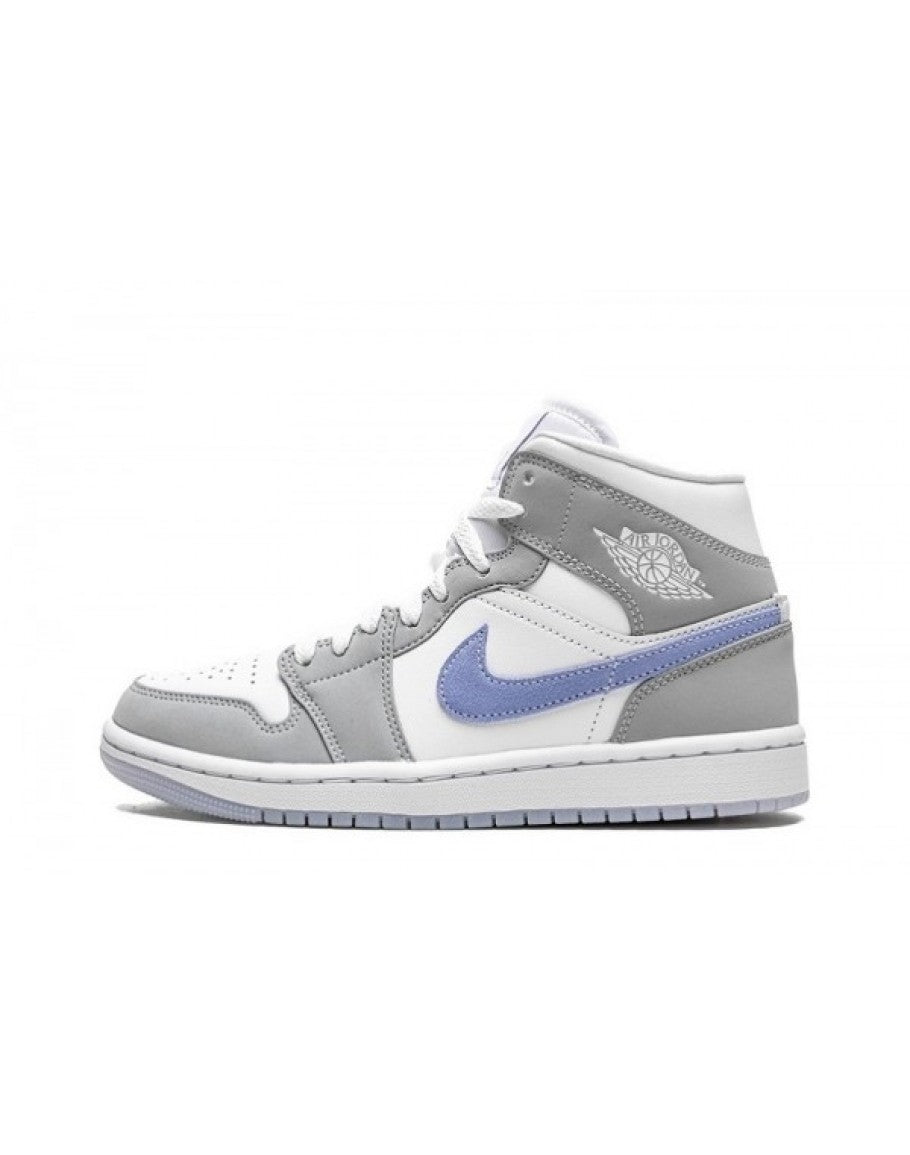 Wmns Air Jordan 1 Mid 'Wolf Grey Aluminum'