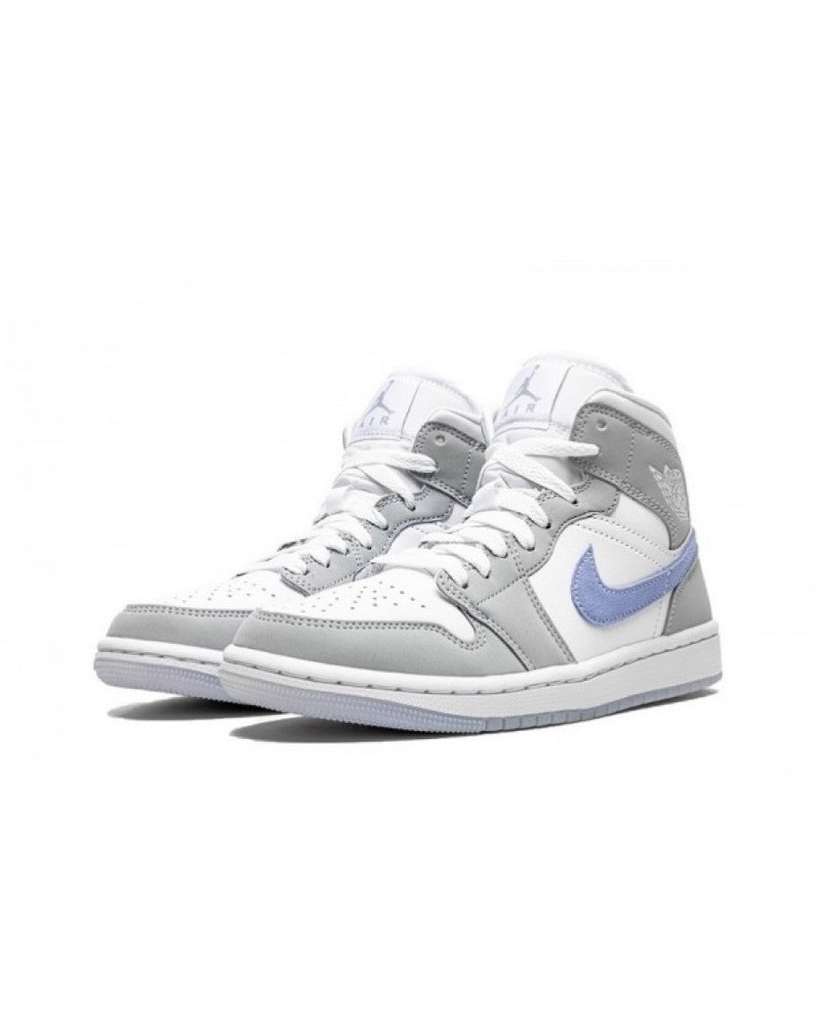 Wmns Air Jordan 1 Mid 'Wolf Grey Aluminum'