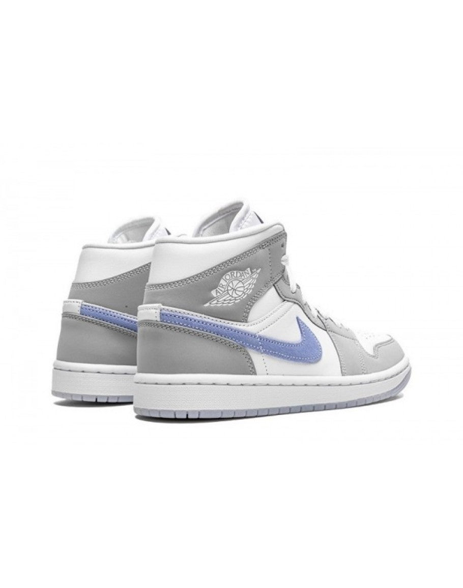 Wmns Air Jordan 1 Mid 'Wolf Grey Aluminum'