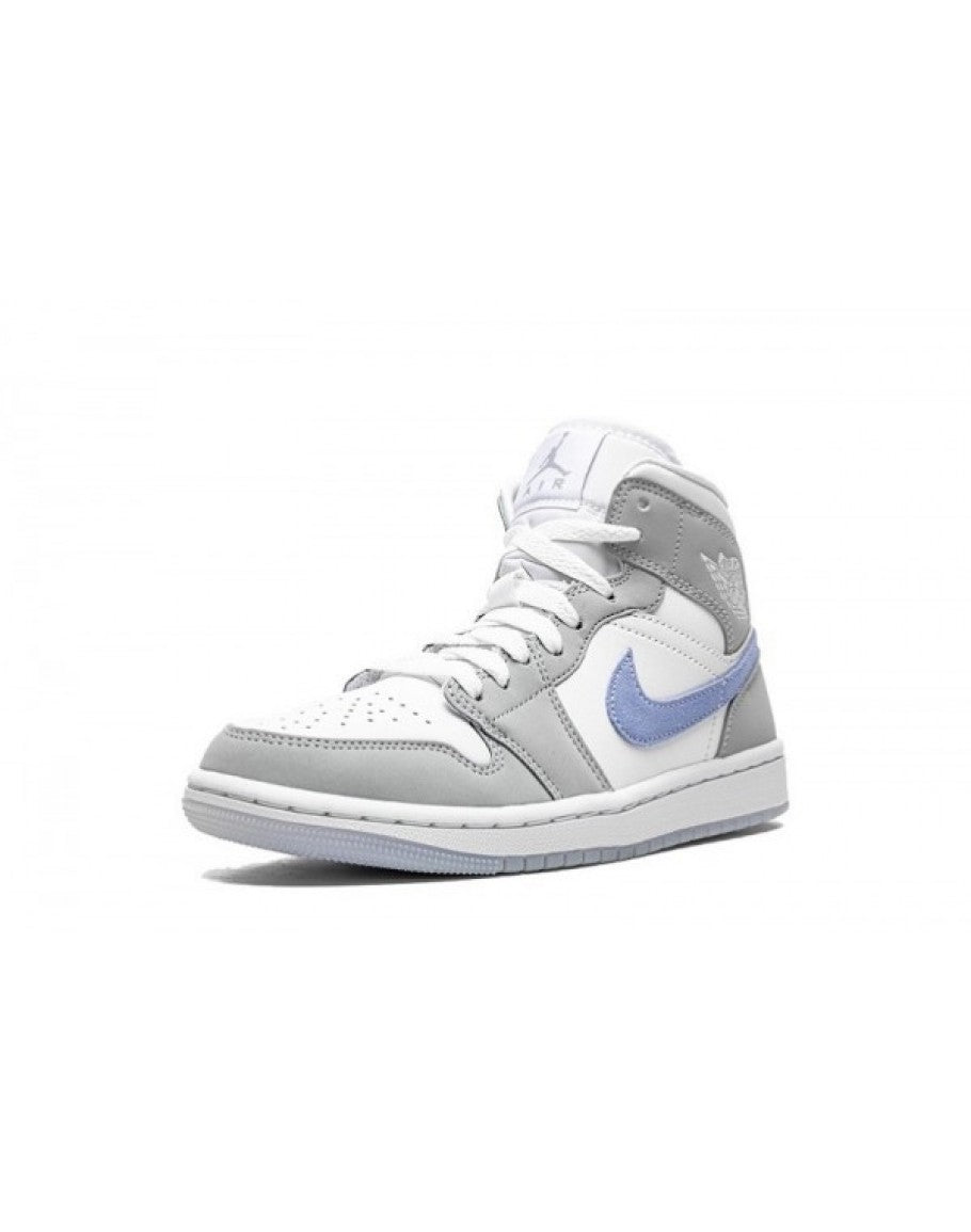 Wmns Air Jordan 1 Mid 'Wolf Grey Aluminum'