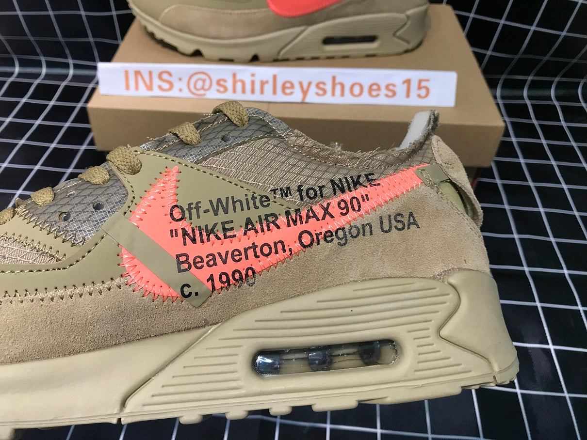 OFF-WHITE x Nike Air Max 90 Desert Ore