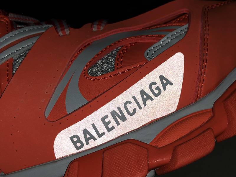 Balenciaga Tess S. Gomma Trek Low Top Sneakers Red