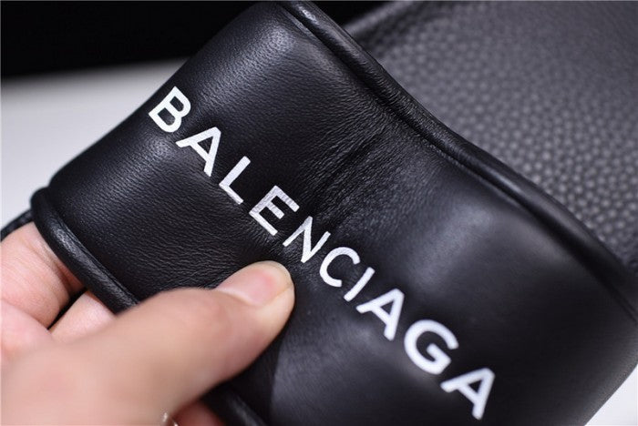 Balenciaga Logo leather slip-on sandals 181342F124005