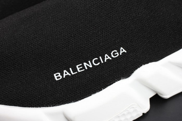 Balenciaga Stretch Mesh High Top Sneaker Black White