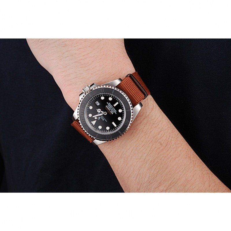 Rolex Submariner STEALTH MK III Brown Fabric Band 621387 Mens 41MM