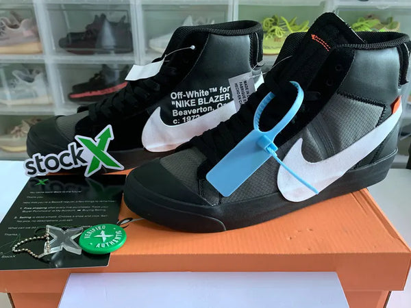 OFF-WHITE NIKE BLAZER BLACK AA3832-001