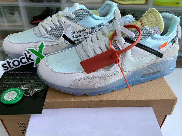 OFF-WHITE X NIKE AIR MAX 90 AM90 THE TEN 10 SAIL MUSLIN VIRGIL ABLOH AA7293-100