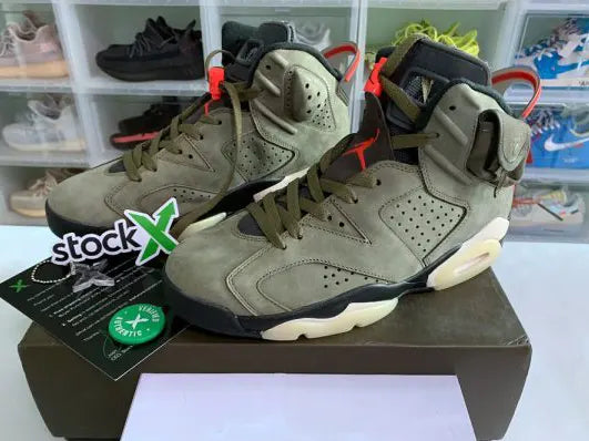 TRAVIS SCOTT X Nike AIR JORDAN 6 MEDIUM OLIVE