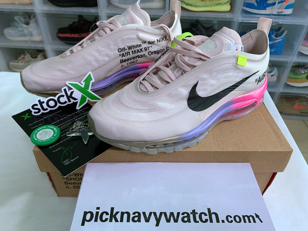 OFF-WHITE NIKE AIR MAX 97 ROSE AJ4585-600