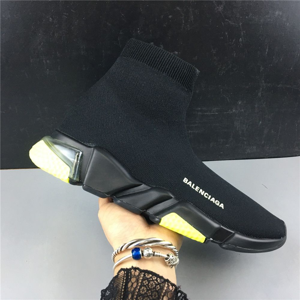 Balenciaga Black and White Green