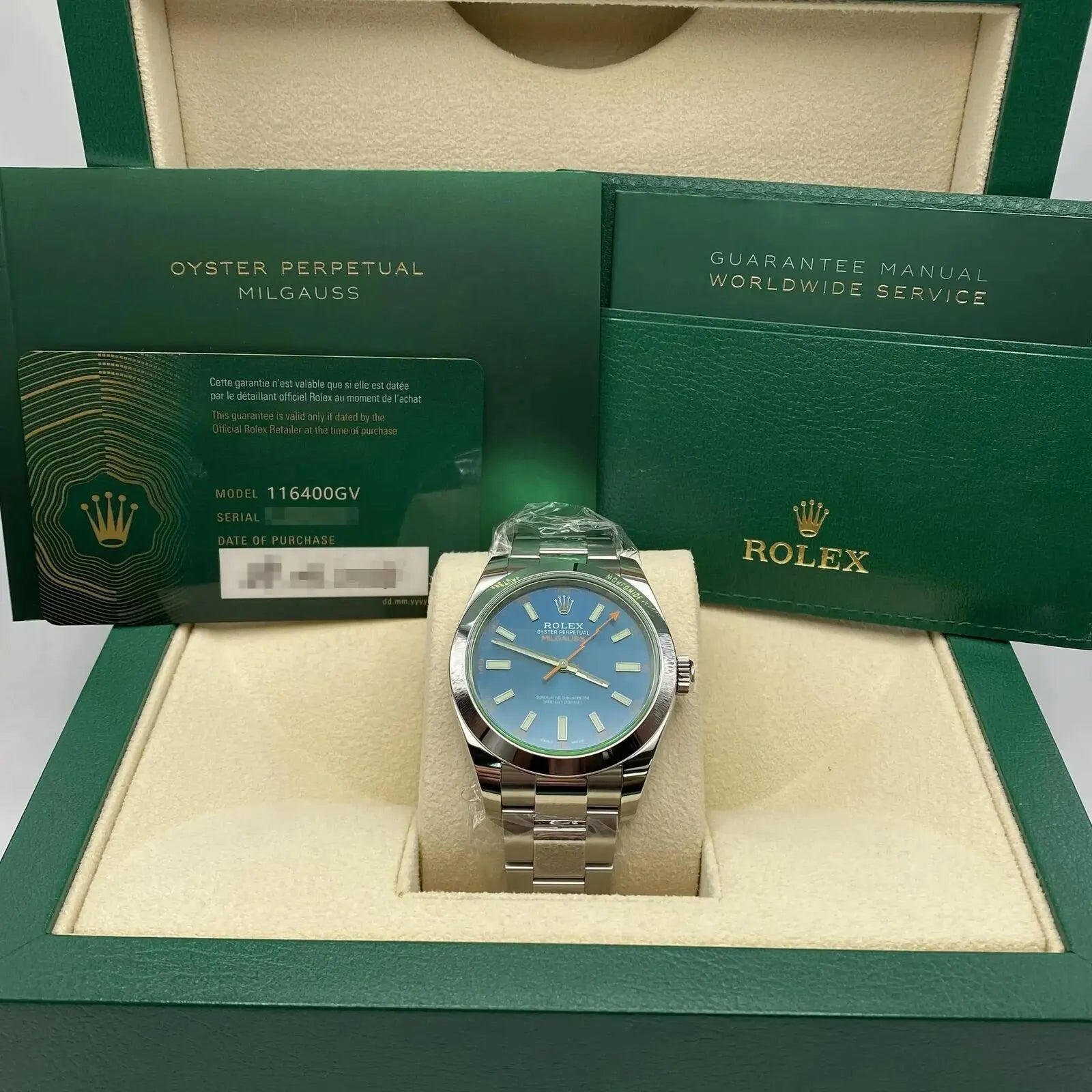 Milgauss 116400GV (Blue Dial)