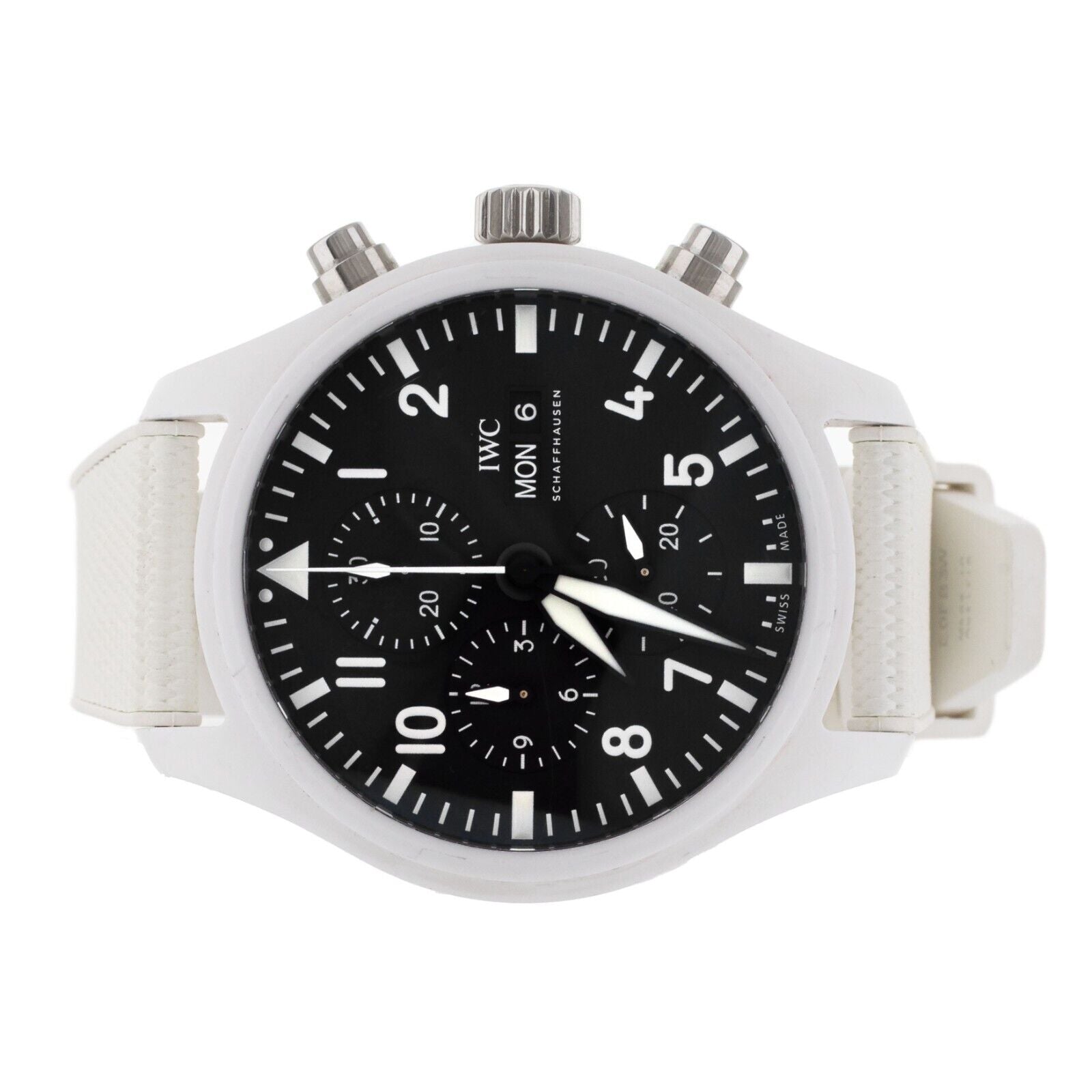 IWC Pilot Chronograph Top Gun Lake Tahoe 44.5mm White Ceramic IW389105