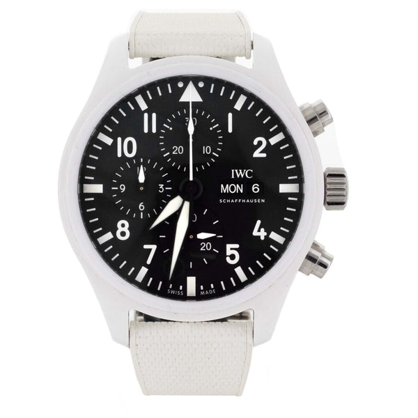 IWC Pilot Chronograph Top Gun Lake Tahoe 44.5mm White Ceramic IW389105