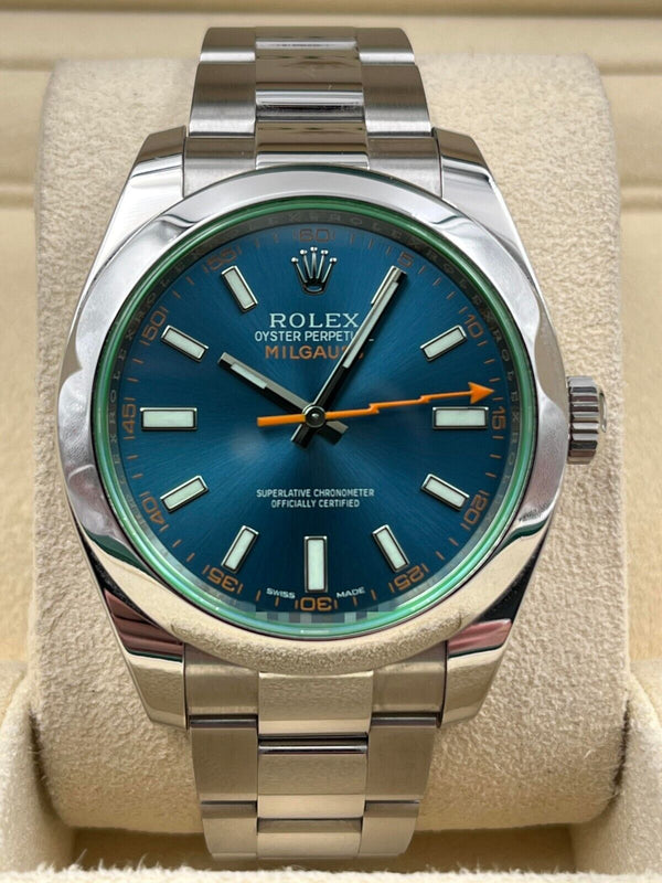 Rolex Milgauss Blue Dial 116400GV Pre-Owned