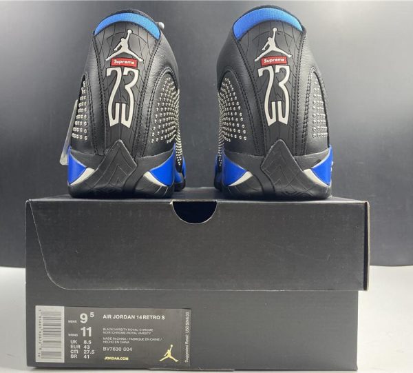 Jordan 14 retro supreme black BV7630-004