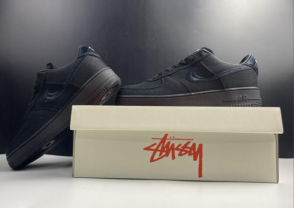 Stussy x Nike Air Force 1 Low Black CZ9084-001