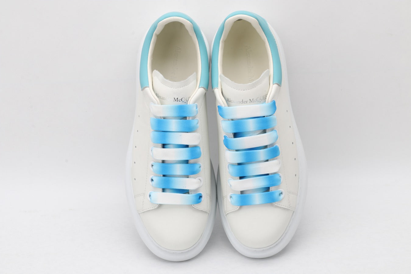 Women 40mm Leather & Suede Sneakers White/Green